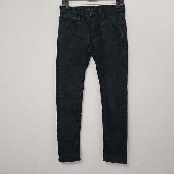 Old Navy Denim - OLD NAVY Women's Black Solid Denim Skinny Stretch Jeans Size 28x30